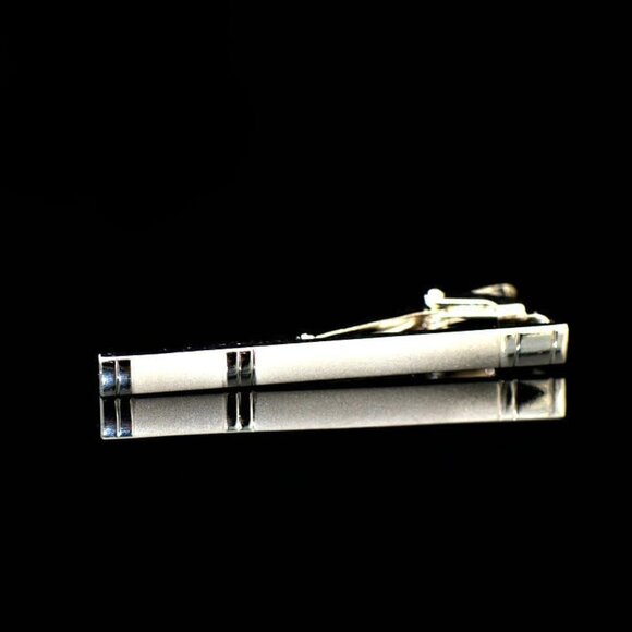 Men's Floral Necktie and Pocket Square Tie Clip Sets for Men Black - Picture 4 of 5